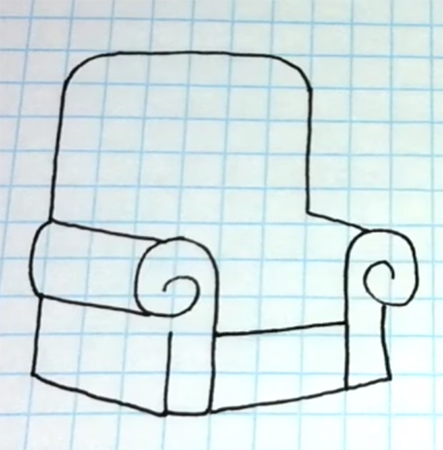 Кресло для срисовки для начинающих