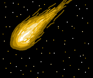 Комета карандашом