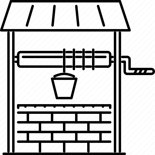 Колодец раскраска