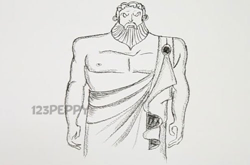Нарисовать Бога Зевса