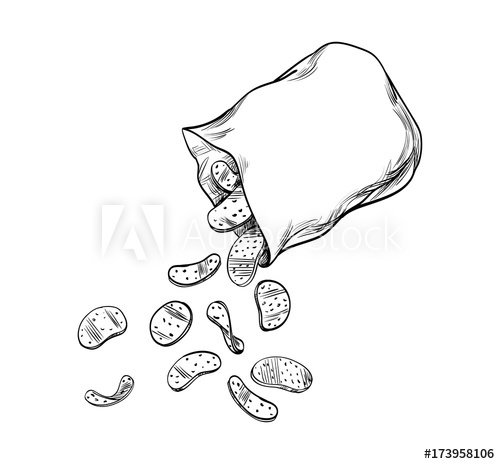 Chips раскраска для детей