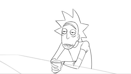 Рик и Морти чёрно белое для срисовки