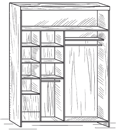Шкаф купе зарисовка