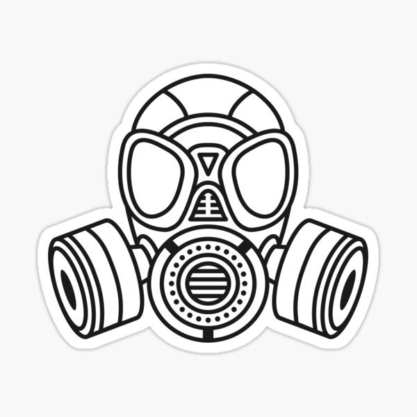 Противогаз разукрашенный