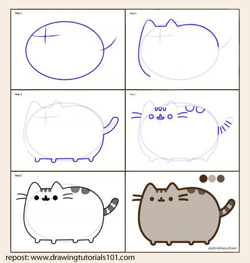 Выкройка игрушки кот Пушин