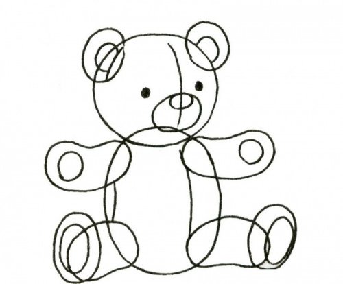 Поэтапное рисование любимой игрушки