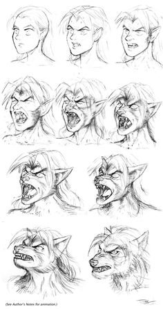 Оборотень рисунок легкий