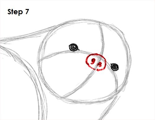 Ленивец схема рисования поэтапно