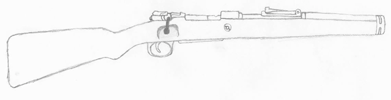 Ружье рисунок простой