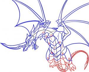 Нарисовать бакугана Драго