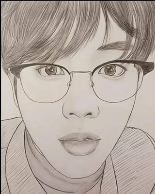 БТС для срисовки Джин