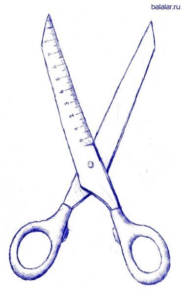 Ножницы раскраска