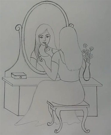 Зеркальце вектор