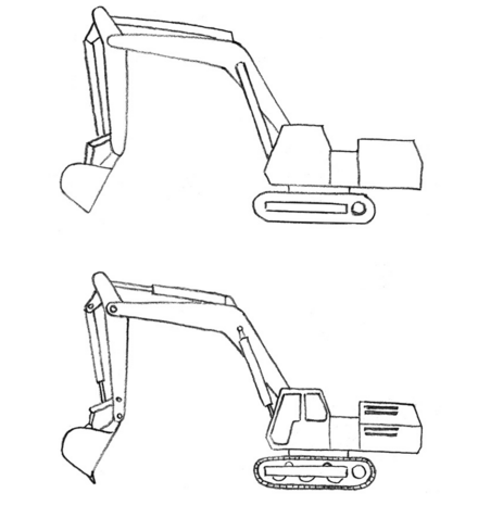 Нарисовать экскаватор