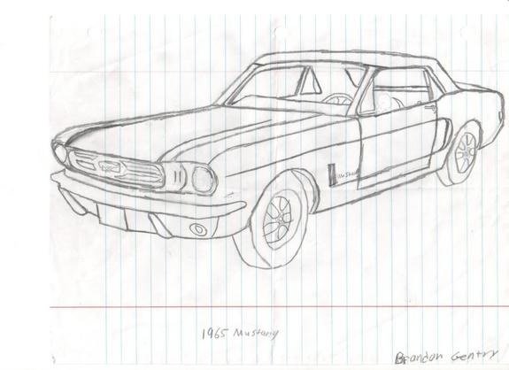 Мустанг рисунок карандашом легко