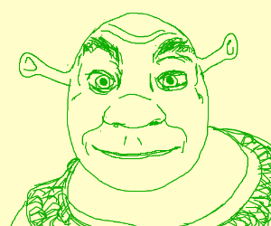Шрек в Paint