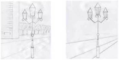 Поэтапное рисование фонаря