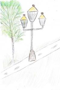 Рисование 3 класс фонарь уличный