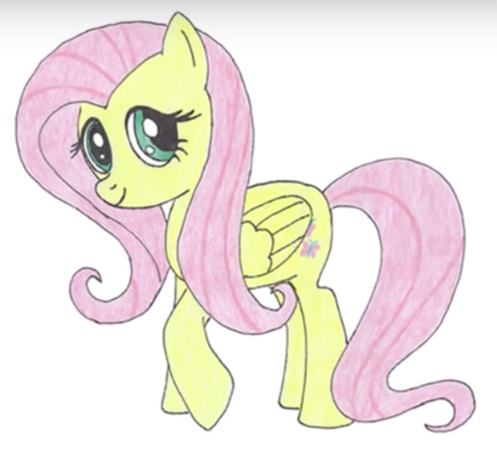 Легкие рисунки пони Флаттершай