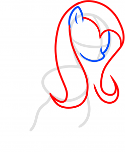 Как рисовать Флаттершай поэтапно