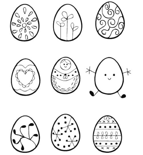 Украсим яйцо эскиз