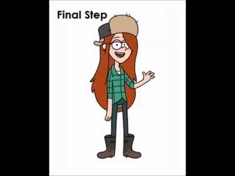 Поэтапное рисование Венди