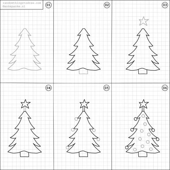 Рисование Новогодняя елка