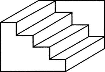 Лестница нарисованная