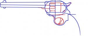 Научиться рисовать пошагово пистолет