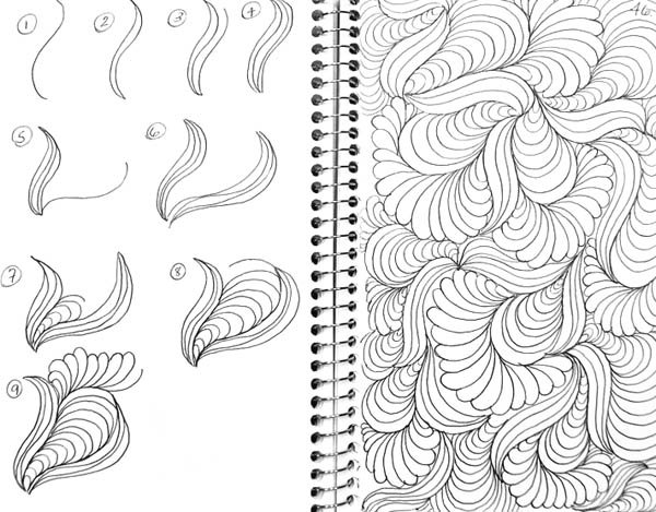 Дудлинг картинки для начинающих поэтапно