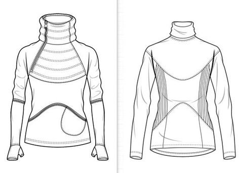 Водолазка эскиз