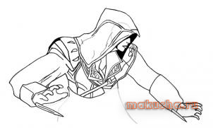 Как нарисовать орден ассасина поэтапно