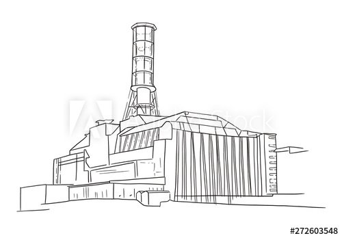 Чернобыльская АЭС вектор