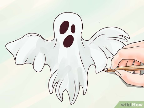 Призрак рисунок карандашом для срисовки