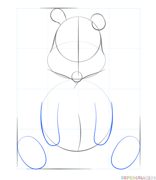 Винни пух пошаговое рисование