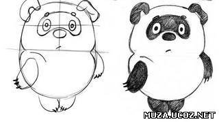 Нарисовать Винни пуха карандашом