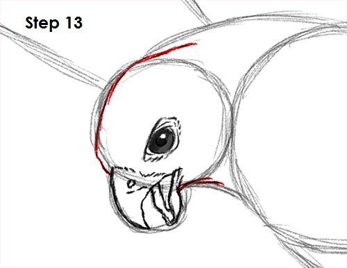 Нарисовать Сокола пошагово