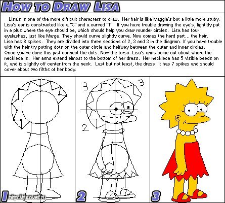 Как нарисовать Симпсона поэтапно