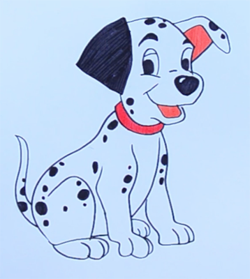 Поэтапное рисование далматинца