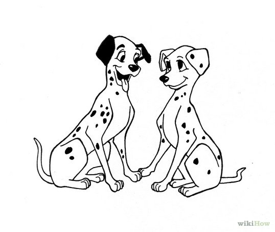 2 Собаки рисунок