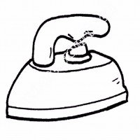 Утюг трафарет для рисования