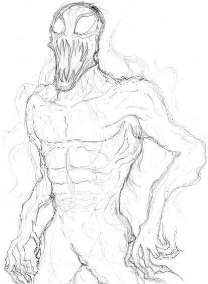 Карнаж рисунок карандашом