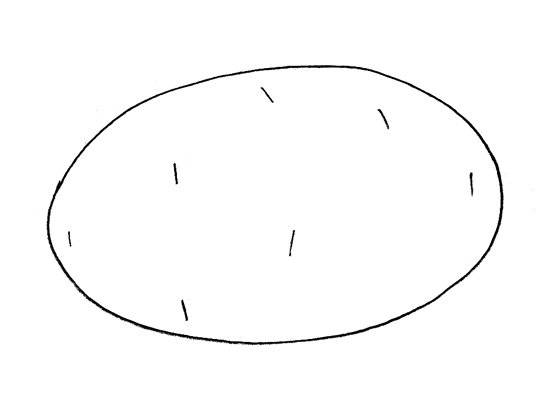 Картофель шаблон