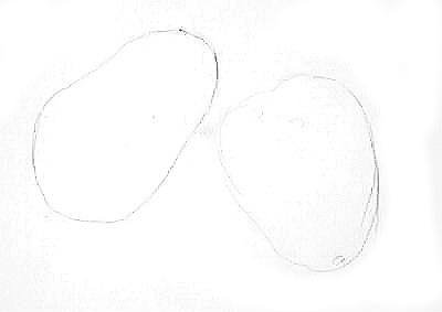 Картофель рисунок пошагово