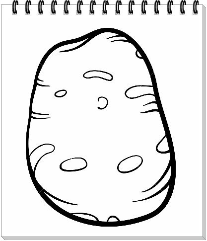 Картофель раскраска