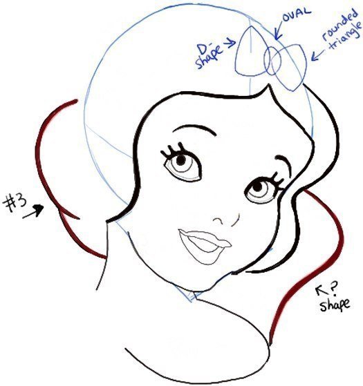 Раскраска Белоснежка