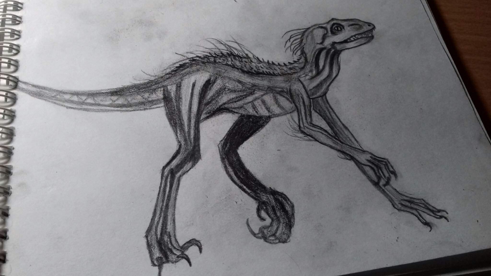How to draw an indoraptor