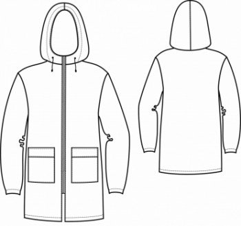 Пальто раскраска для детей