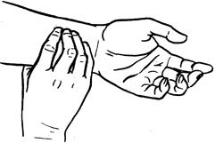 Измерение пульса на лучевой артерии