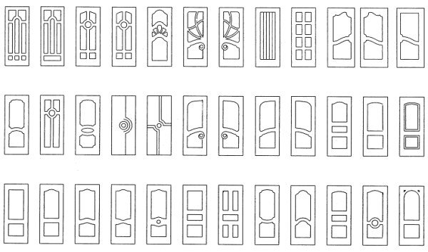 Схематическое изображение двери